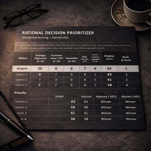 Built By Habits - Rational Decision Matrix